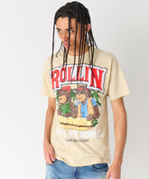 Cheech & Chong Rollin Homies Short Sleeve Tee - Khaki